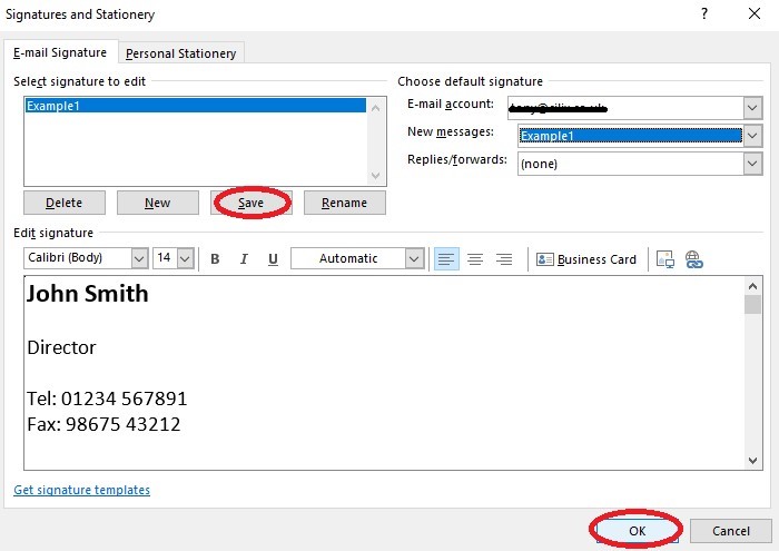 excel vba add signature to outlook email